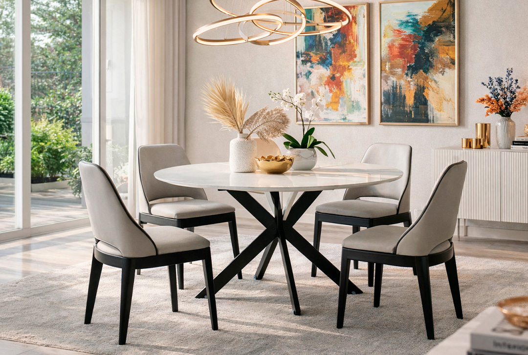 Colección de mesas para casa: mesas para comedor, comedor de madera de estilo moderno