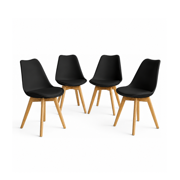 Set de 4 Sillas Eames Frankfurt | Sillas acojinadas