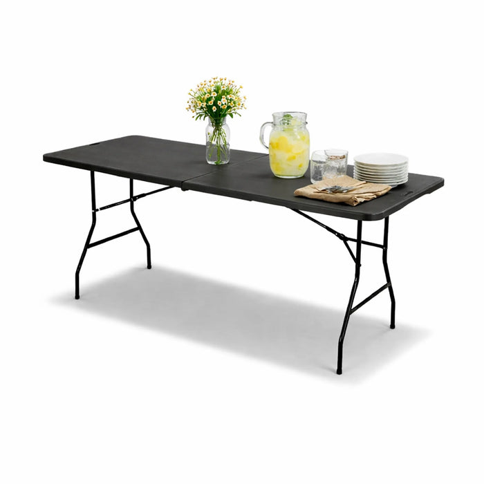 MESA PLEGABLE 180 PARMA NEGRO