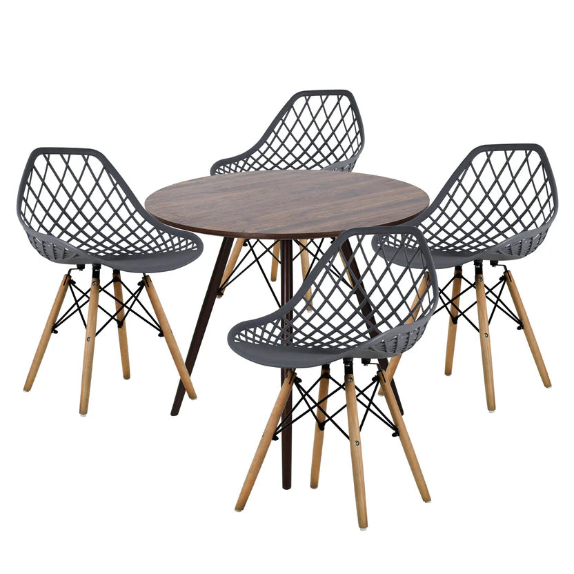 Comedor Mesa Oslo 80 + 4 Sillas Vento