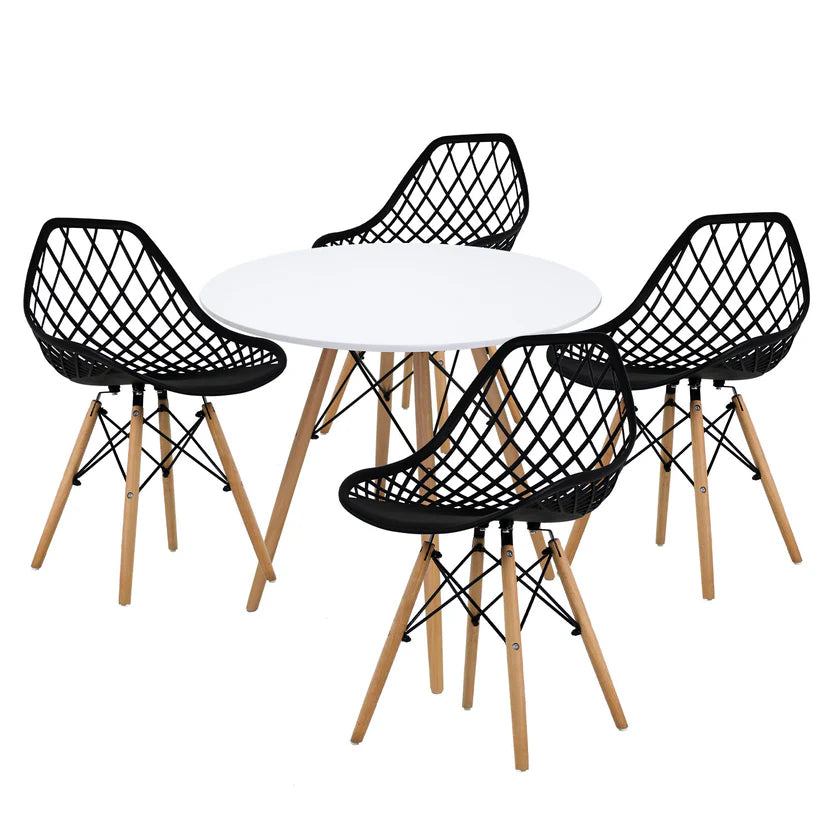 Comedor Mesa Oslo 80 + 4 Sillas Vento