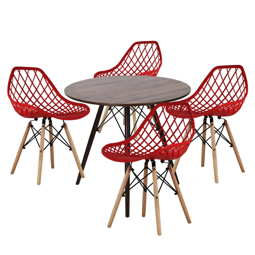 Comedor Mesa Oslo 80 + 4 Sillas Vento