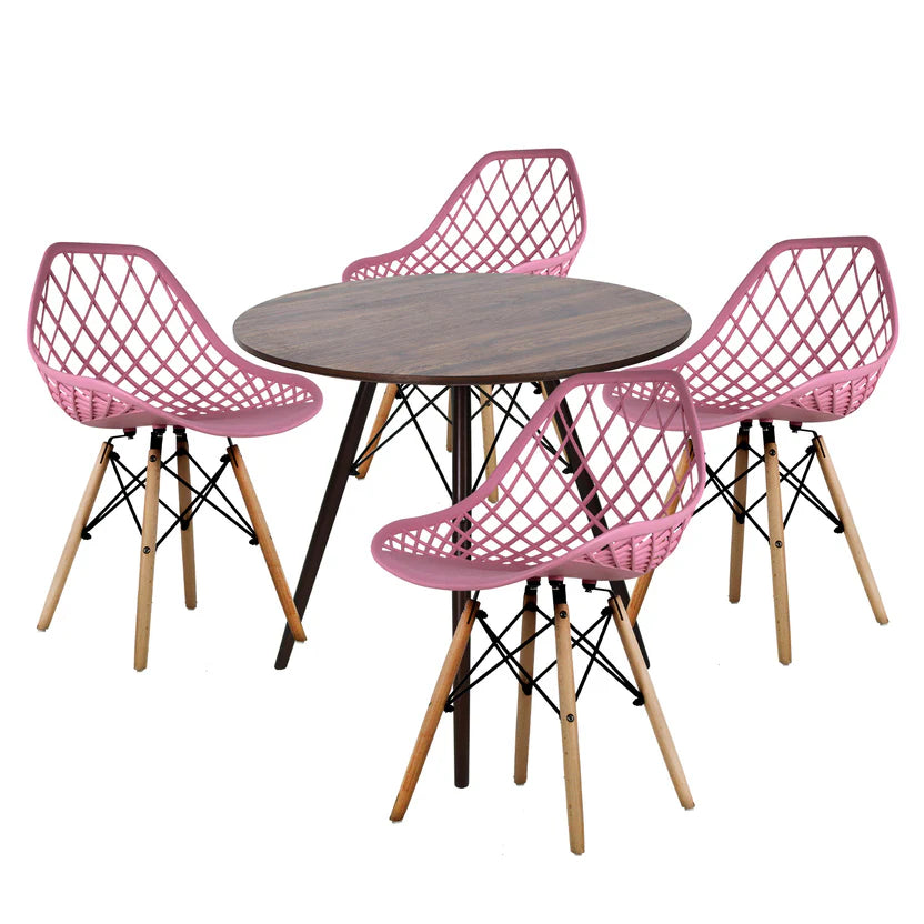 Comedor Mesa Oslo 80 + 4 Sillas Vento