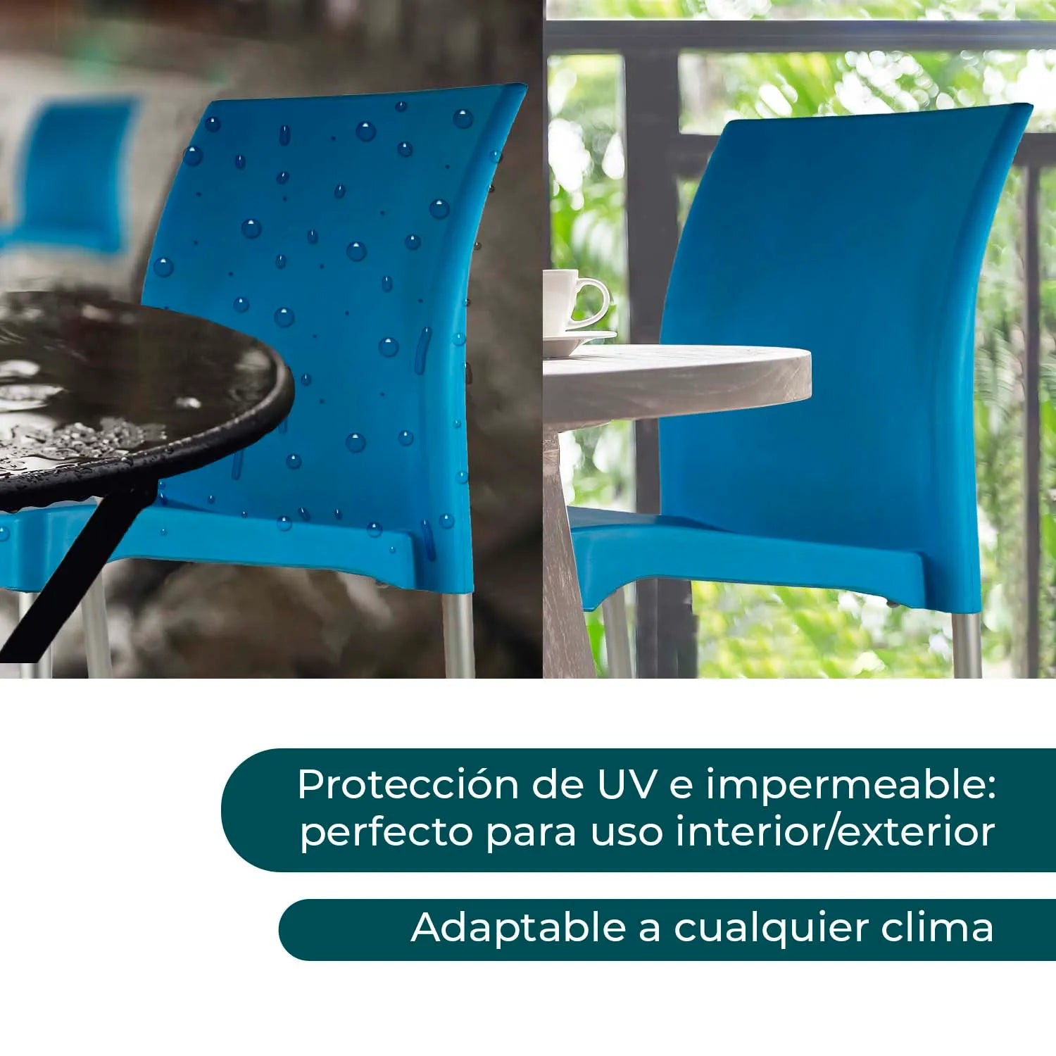 Silla Vivanti | Silla para interior y exterior resistente UV