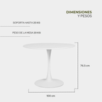 Mesa Circular Vittoria 100cm