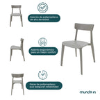 Set De 4 Silla Exterior Brianza