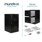 Archivero Metálico 2 gavetas Carta 13679 Negro