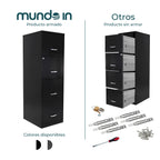 Archivero Metálico 4 gavetas Carta 16255 Grafito