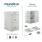 Archivero Metálico 2+1 gavetas Carta 18871  Blanco