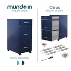 Archivero Metálico 2+1 gavetas Carta móvil modelo 24420