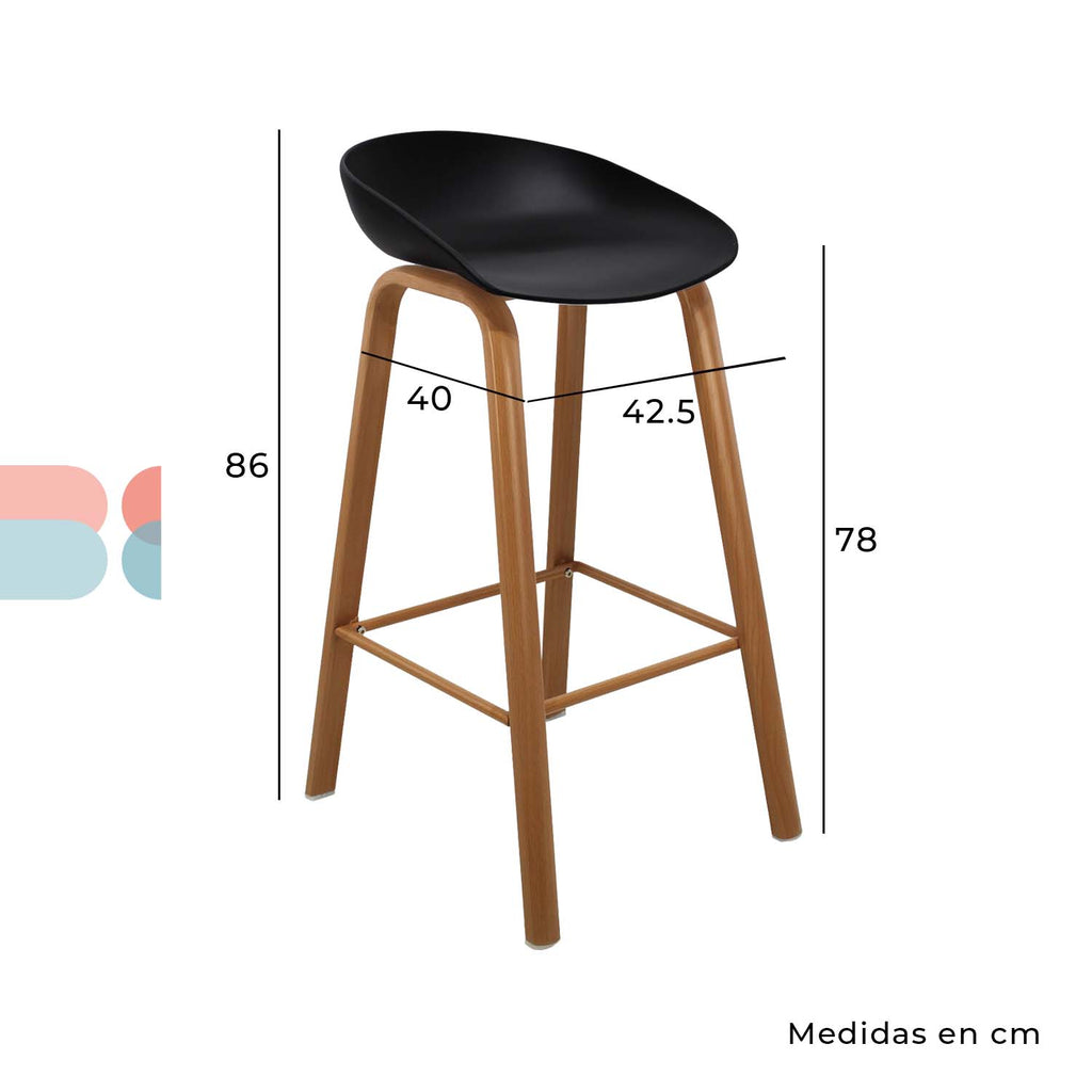 Set de 2 Bancos Altos Arezzo
