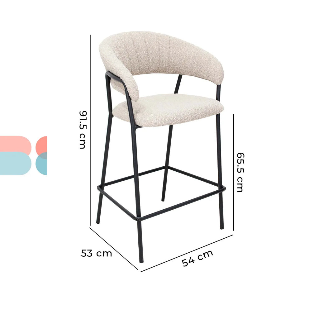 Set de 2 Bancos Caceres 65cm W29