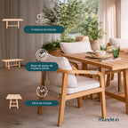 Mesa de madera para comedor Saona 170X90