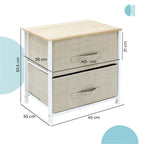 Buro Organizador Carintia 2 Cajones