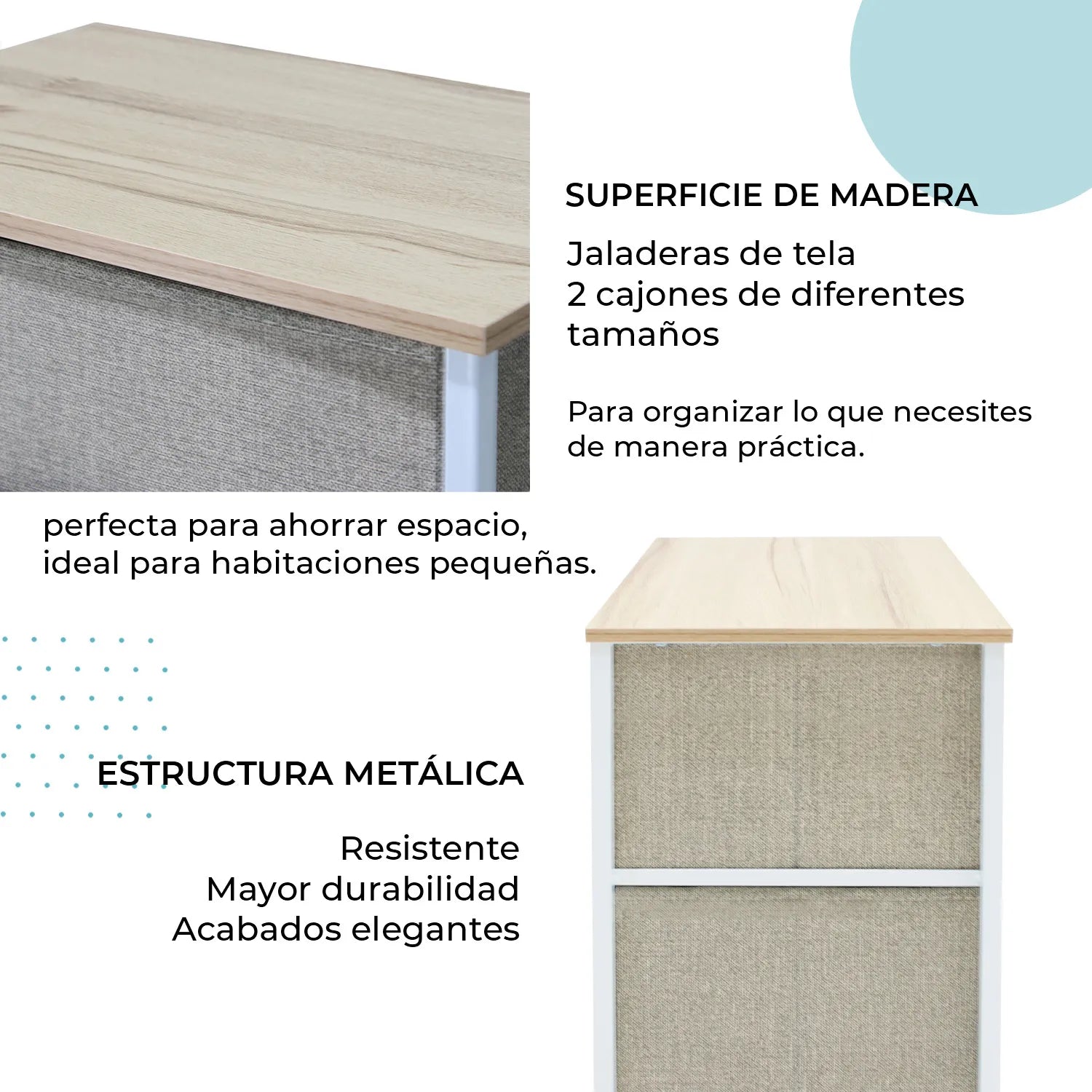 Buro Organizador Carintia 2 Cajones