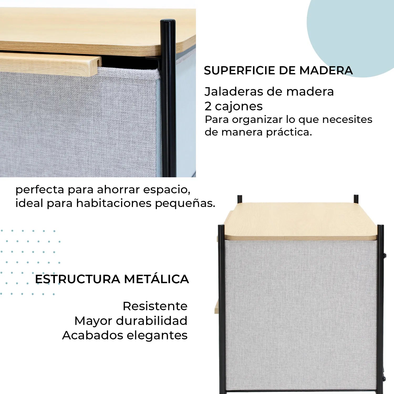 Buró Organizador Pilsen 2 Cajones