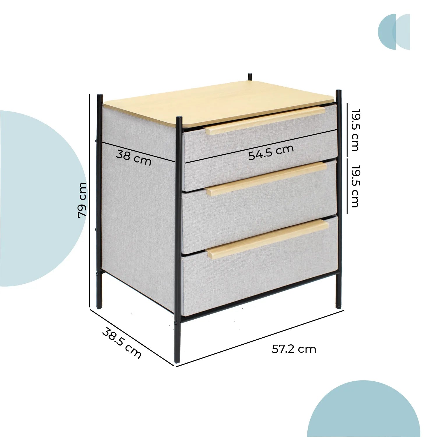 Buró Organizador Pilsen 3 Cajones