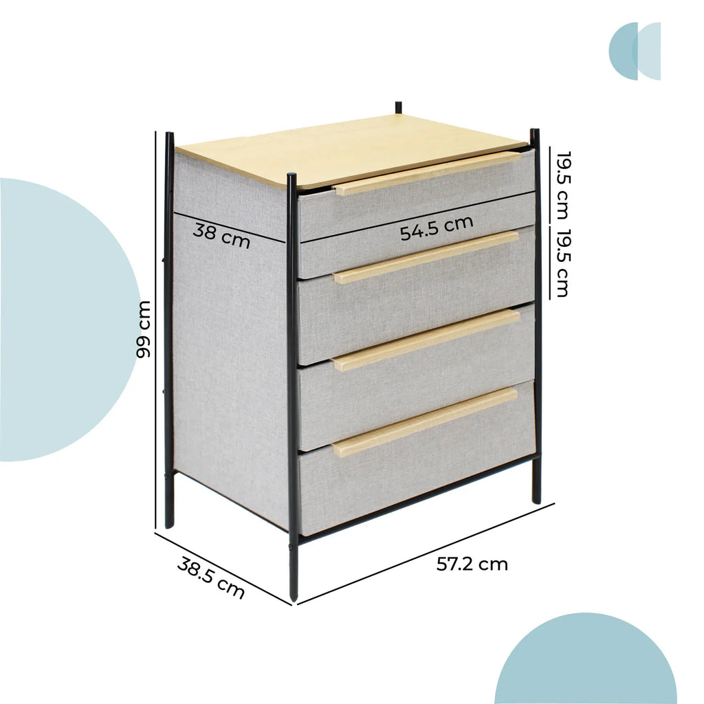 Cajonera Organizador Pilsen 4 Cajones