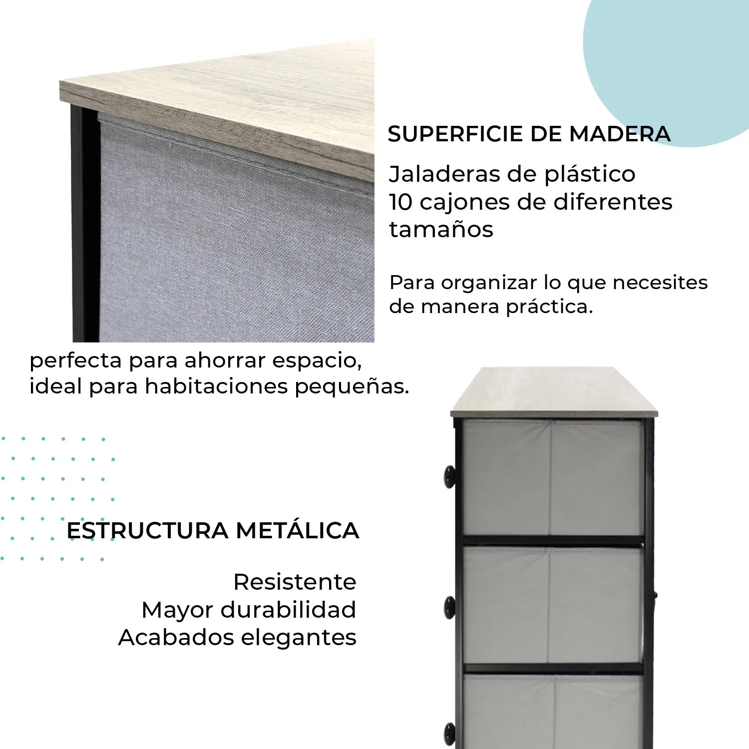 Cajonera Organizador Sava 10 Cajones