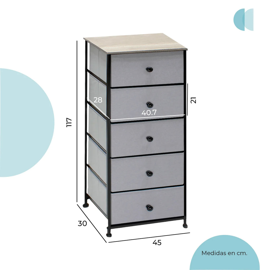 Cajonera Organizador Sava 5 Cajones