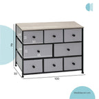 Credenza Organizador Sava 8 Cajones