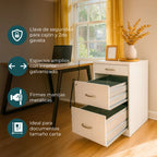 Archivero Metálico 2+1 gavetas Carta 18871  Blanco