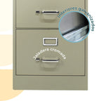 Archivero Metálico 2 gavetas Oficio 14112 Arena