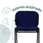 Set de 4 Sillas Fijas Tela 104Z