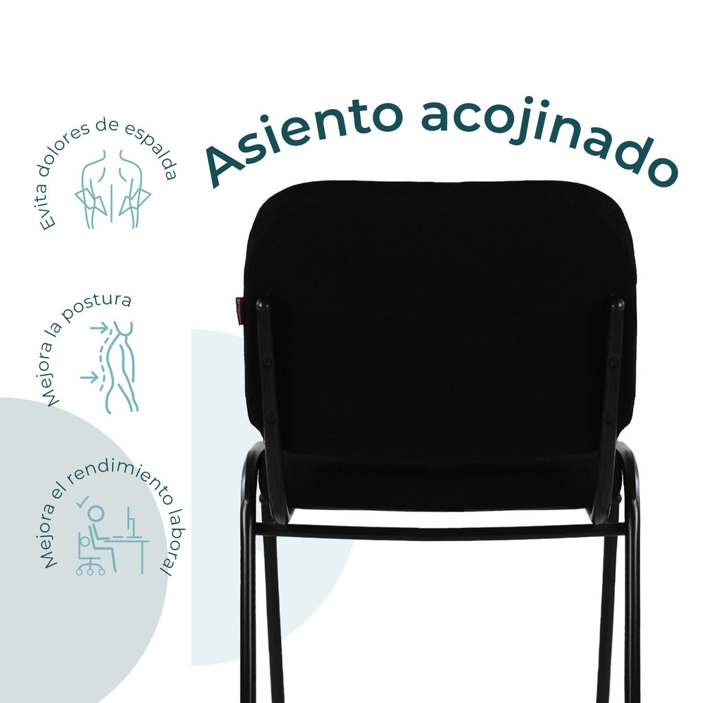 Set de 4 Sillas Fijas Tela 104Z