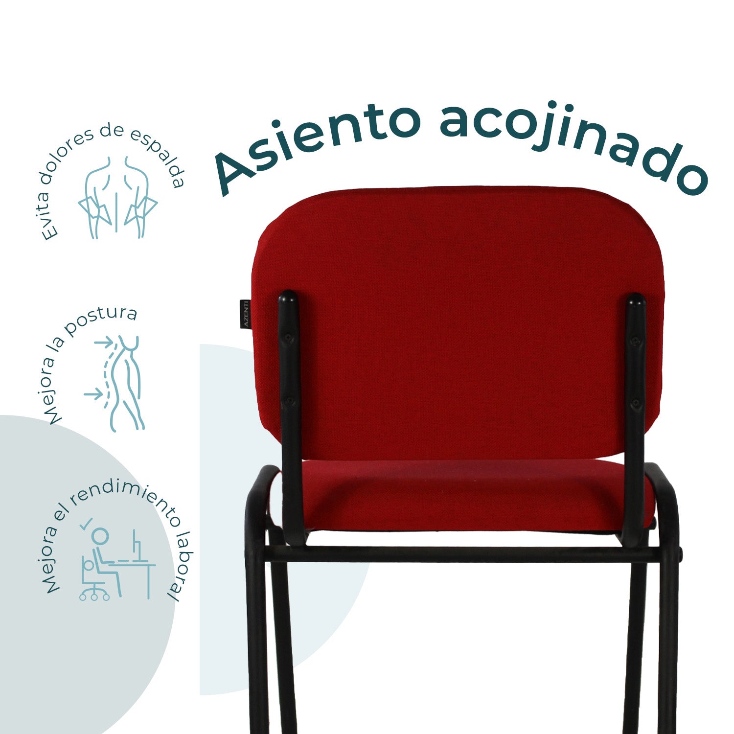 Set de 4 Sillas Fijas Tela 104Z