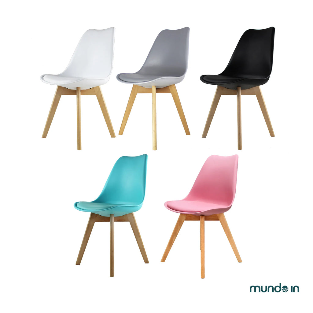 Set de 4 Sillas Eames Frankfurt | Sillas acojinadas