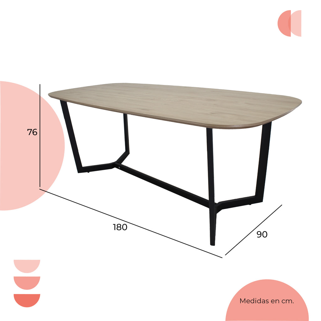 Mesa Comedor Rectangular Amalfi 180X90