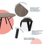 Mesa de Comedor Circular Sibari