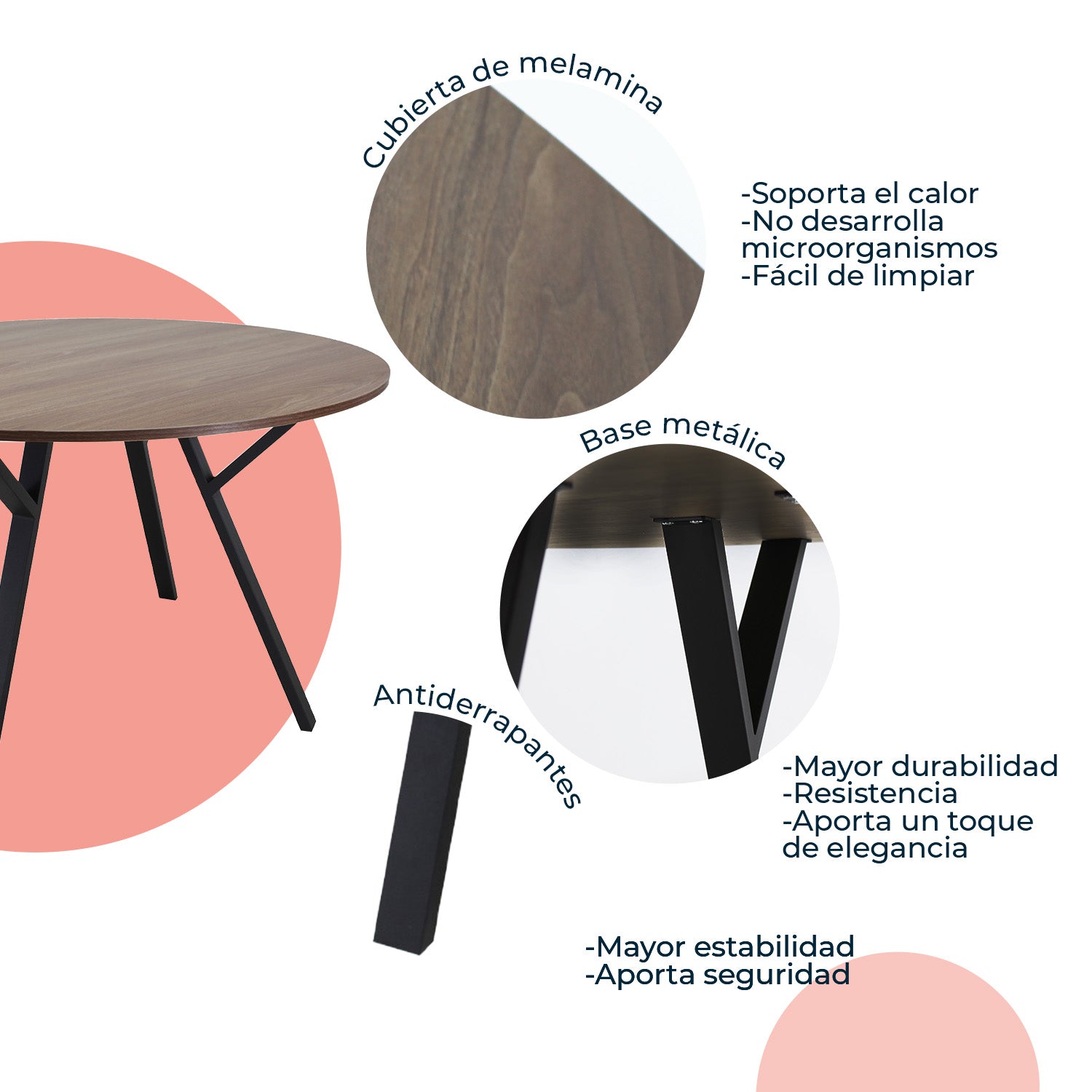 Mesa de Comedor Circular Sibari