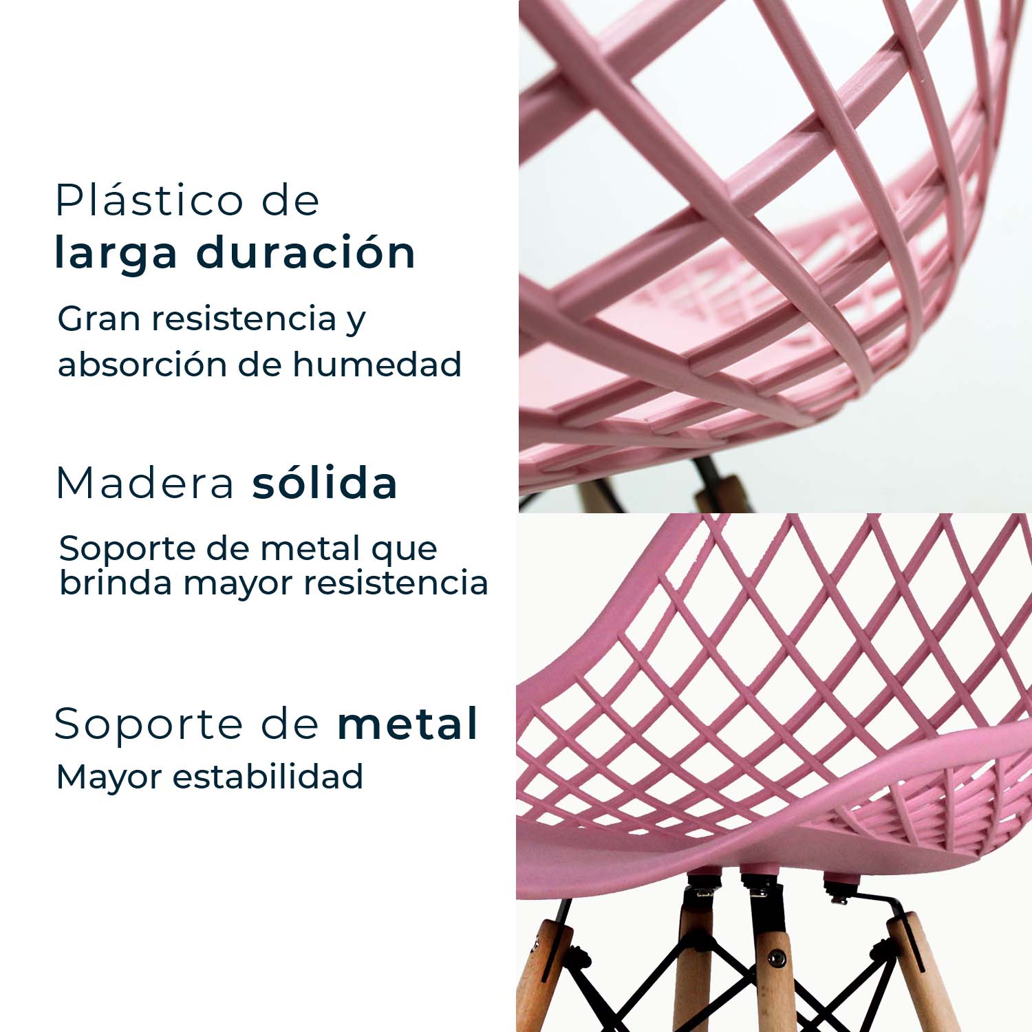 Set de 4 Sillas Oslo Vento