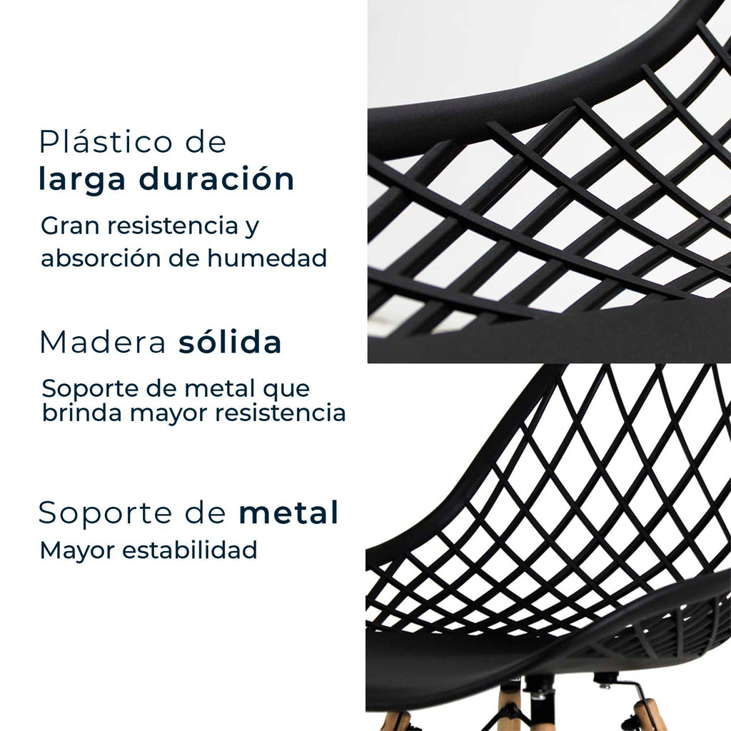 Set de 4 Sillas Oslo Vento