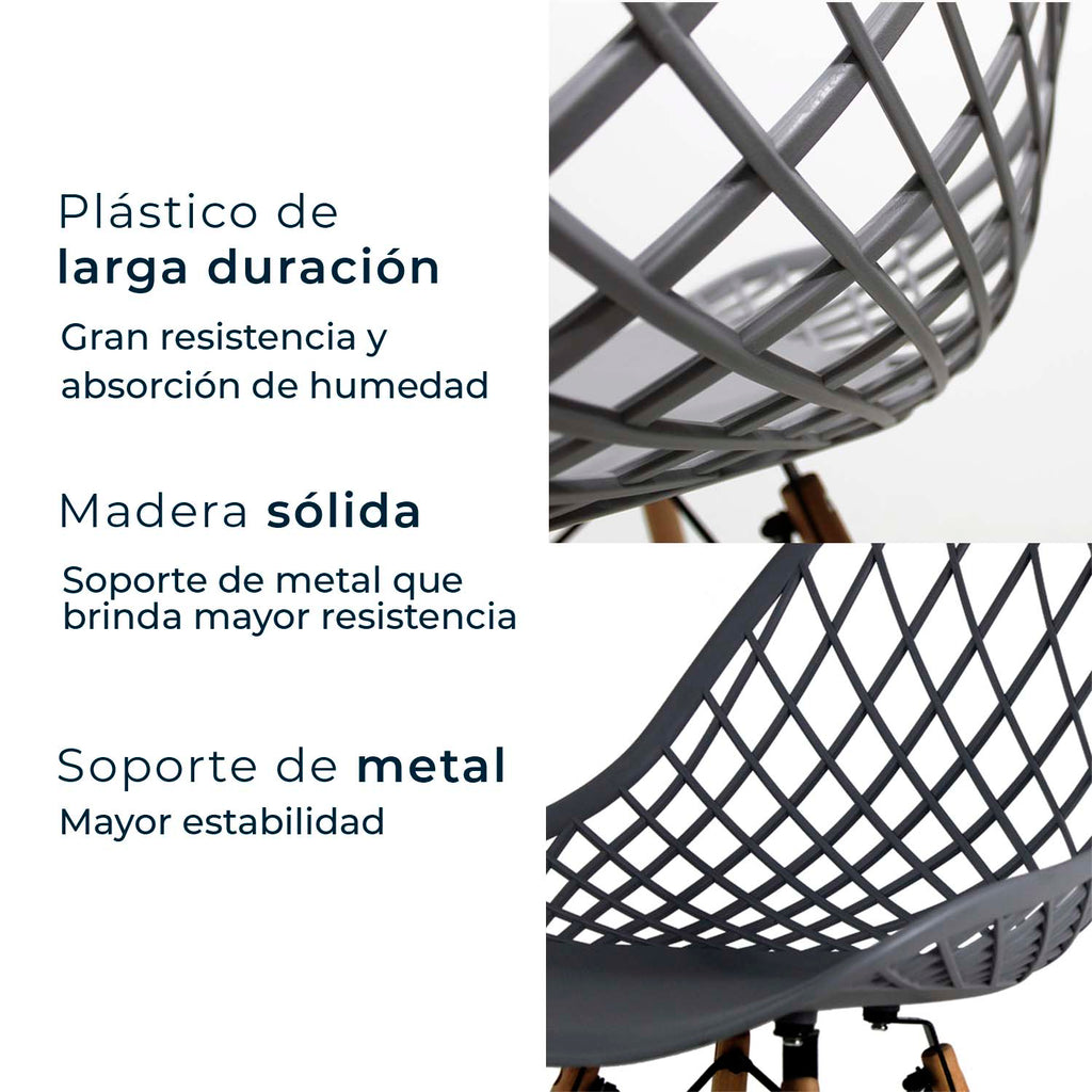 Set de 4 Sillas Oslo Vento