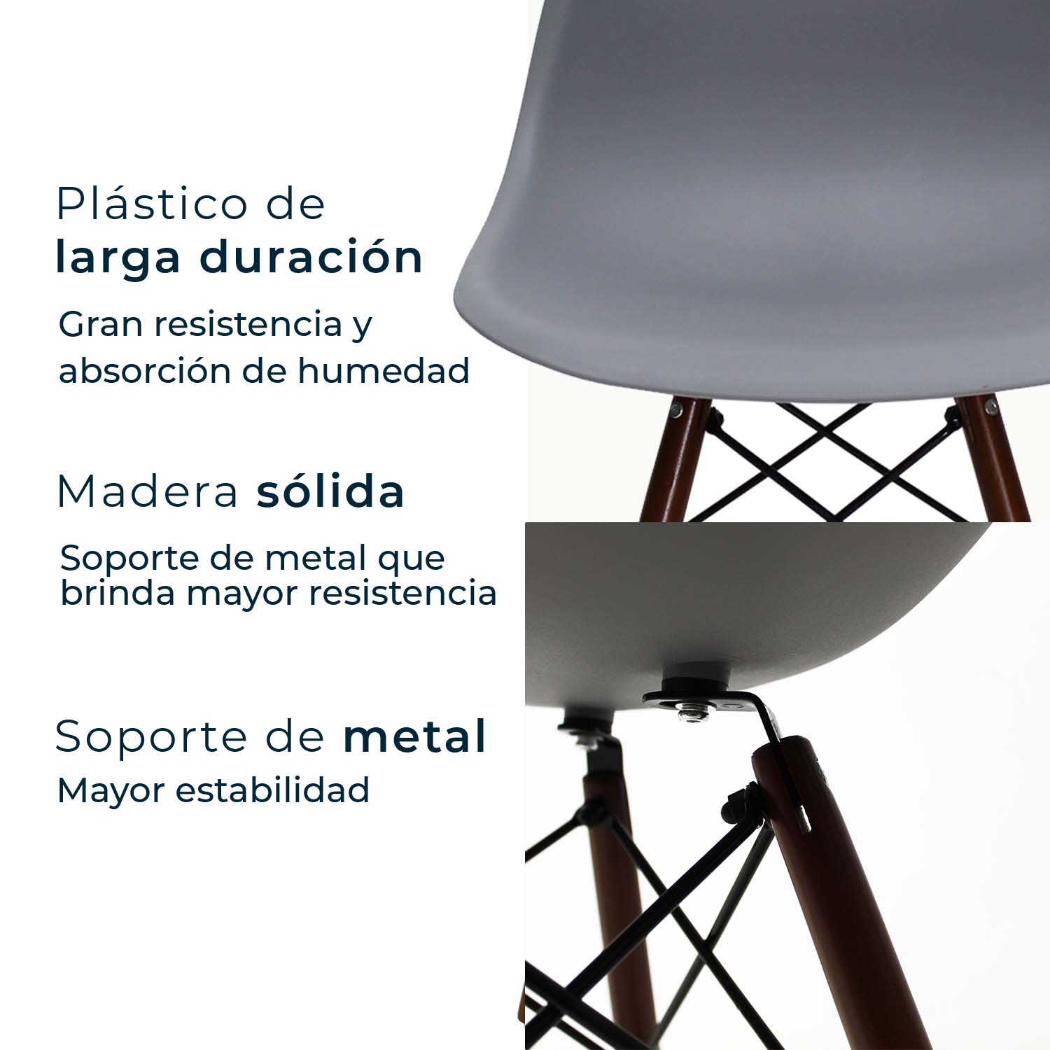 Set de 2 Sillas Oslo Nogal