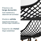 Set de 2 Sillas Oslo Vento | Sillas Eames para comedor