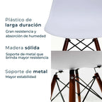 Set de 4 Sillas Oslo Nogal