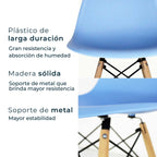 Set de 4 Sillas Oslo Eames | Juego para comedor