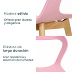 Comedor Mesa T5 Nogal + 4 Sillas Moura