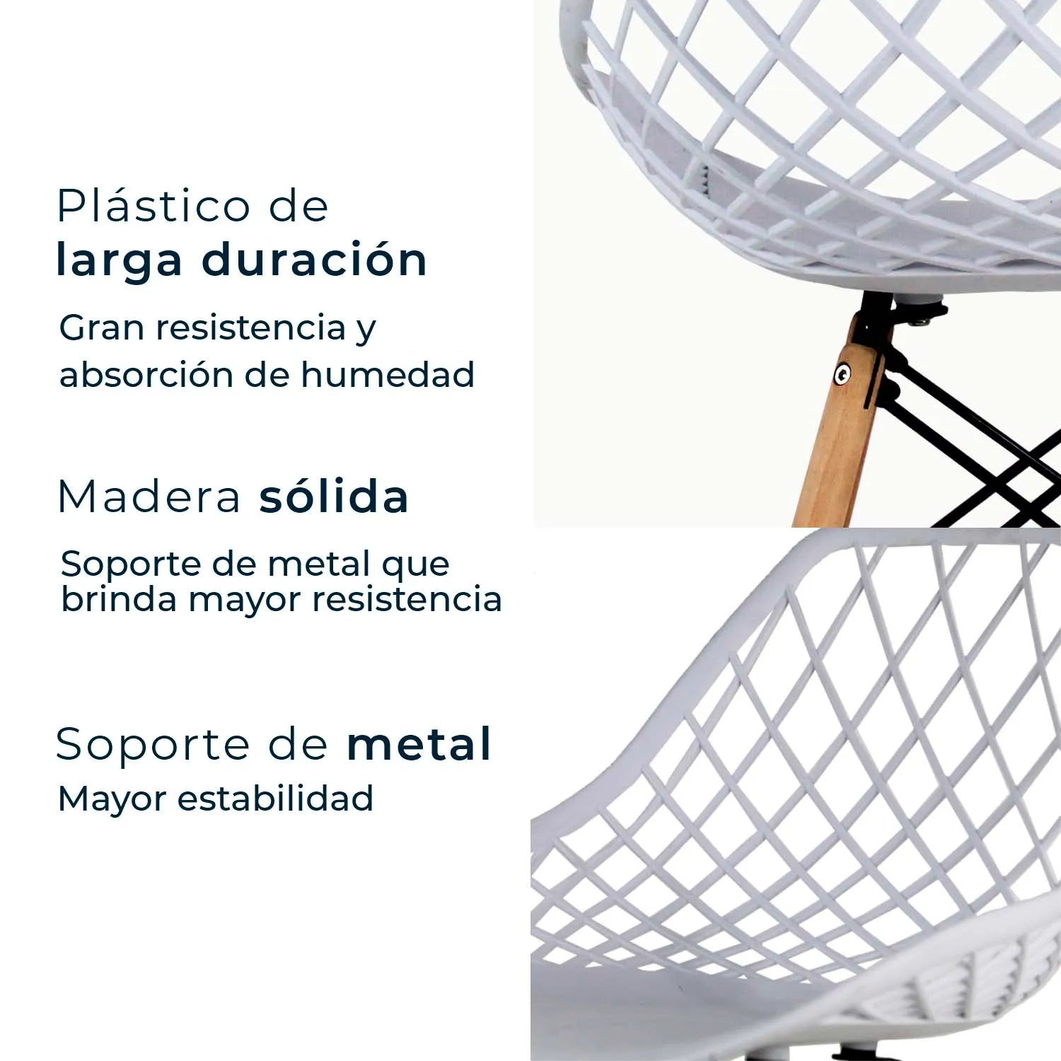 Comedor Mesa Oslo Cristal T8 + 4 Sillas Vento