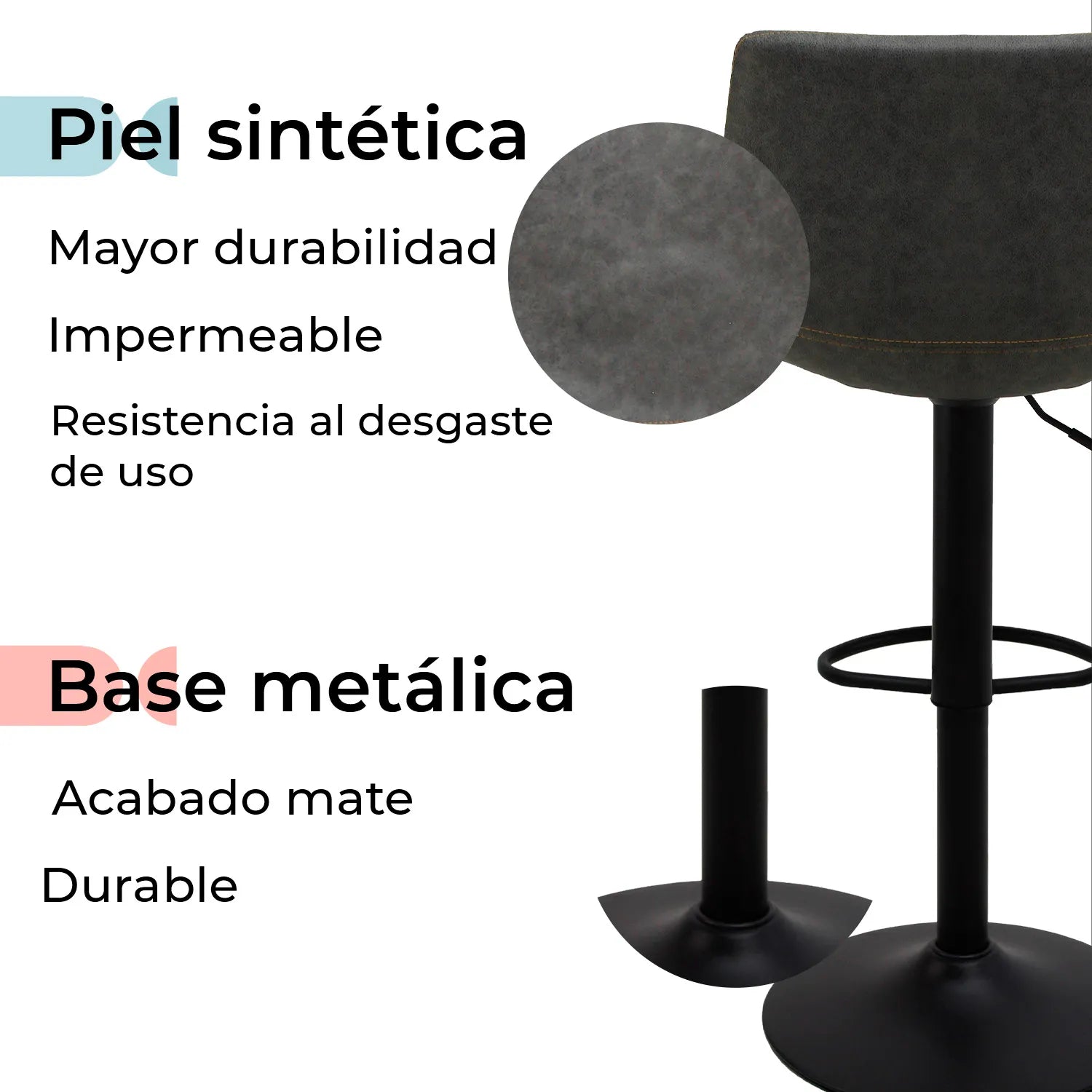 Set 2 Bancos Altos Zurich