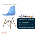 Silla Oslo Eames | Silla de comedor escandinava