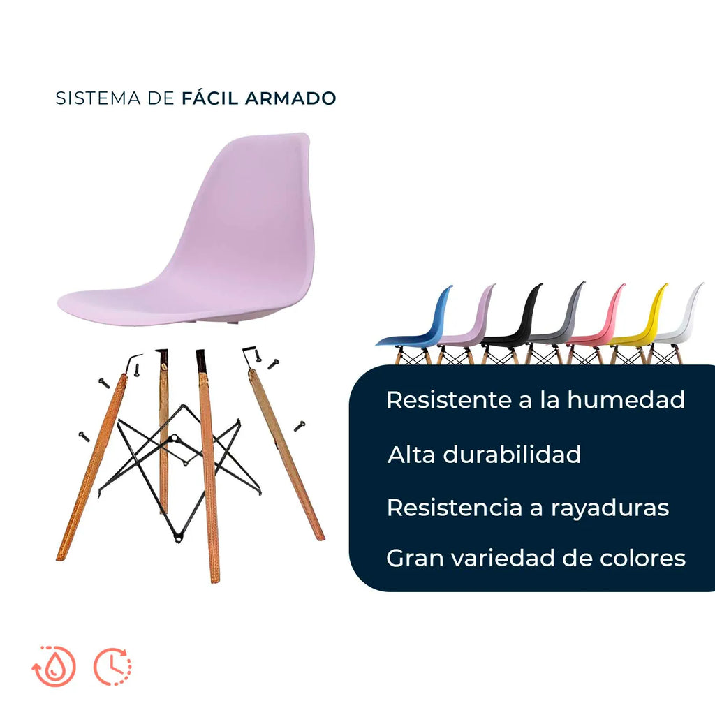 Set de 2 Sillas Oslo Eames