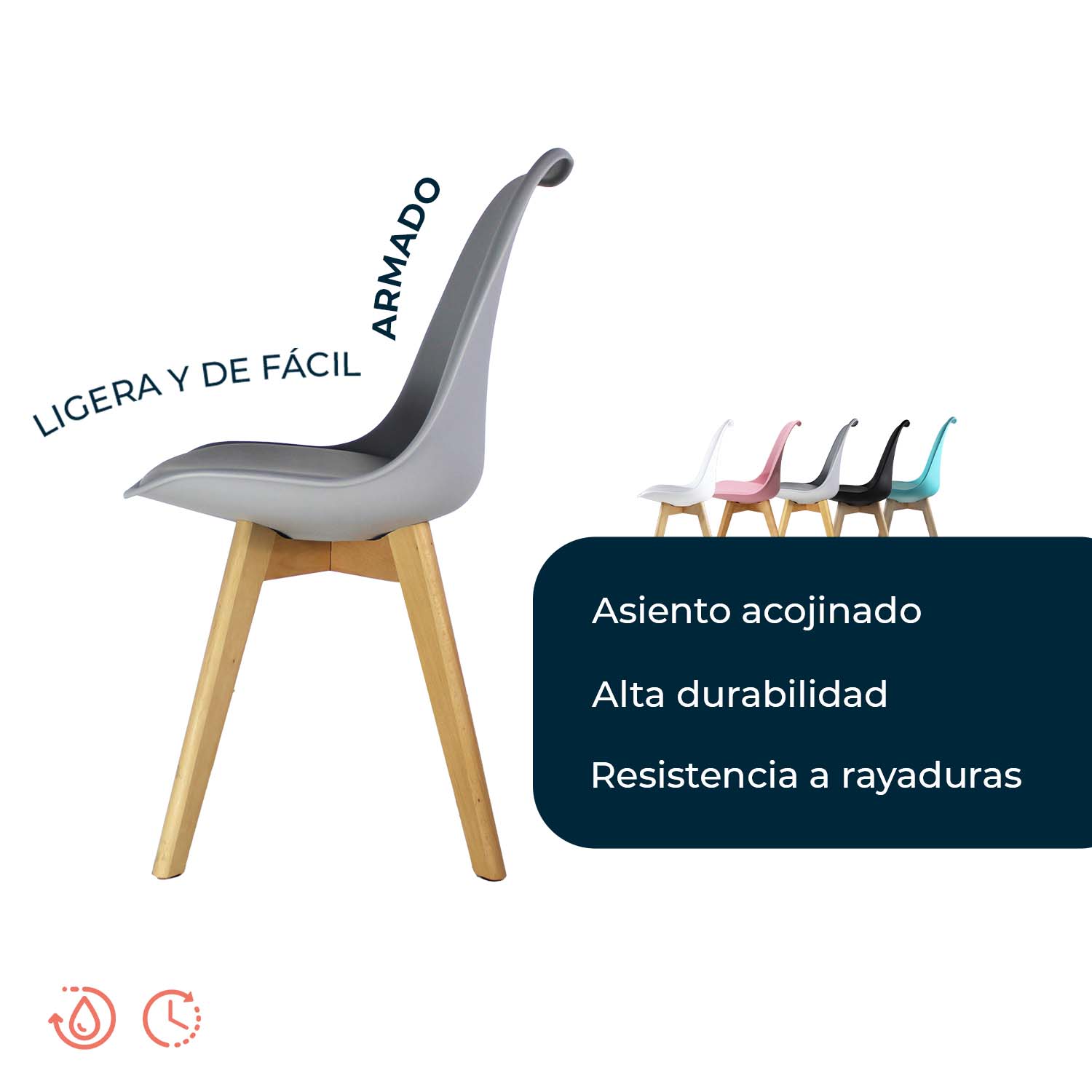 Set De 2 Sillas Frankfurt