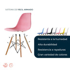 Set de 4 Sillas Oslo Eames | Juego para comedor