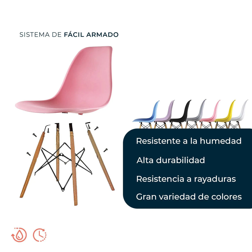 Silla Oslo Eames | Silla de comedor escandinava