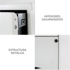 Archivero Metálico 2+1 gavetas Carta 18871  Blanco